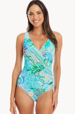 Lucca Surplice One Piece|Togs Swimwear Outlet