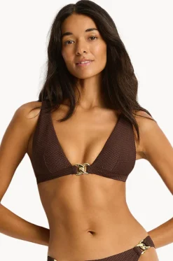 Luminara Chain Link Longline Tri|Sea Level New