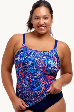 Mad Cat Scoop Neck Tankini Separate|Funkita New