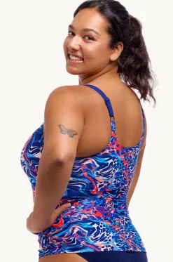Mad Cat Scoop Neck Tankini Separate|Funkita New