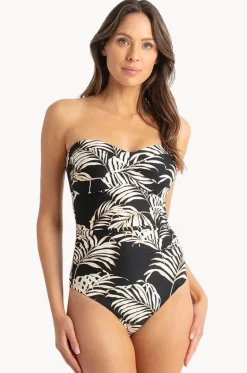 Mae D/DD Cup Ruched Wrap Bandeau One Piece|Sunseeker Sale