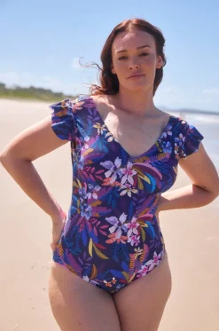 Majorca Frill V Neck One Piece|Capriosca Hot