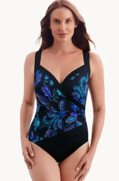 Majorelle Garden Piped Cross Over One Piece|Longitude Sale