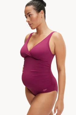 Maternity V Neck U Back One Piece|Speedo Sale