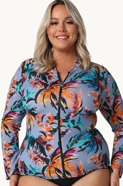 Mauritius Long Sleeve Zip Suntop|Capriosca Online