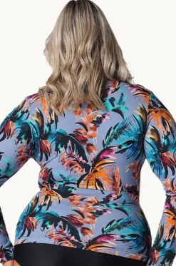 Mauritius Long Sleeve Zip Suntop|Capriosca Online