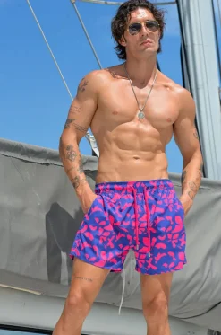 Mens Big Floral Swim Short|Pier St. Barth Outlet