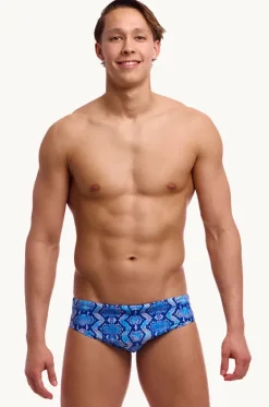 Mens Blue Viper Brief|Funky Trunks Best