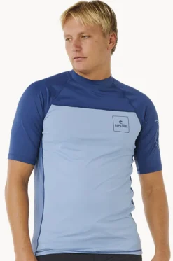 Mens Drive Short Sleeve Suntop|Rip Curl Hot