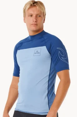 Mens Drive Short Sleeve Suntop|Rip Curl Hot