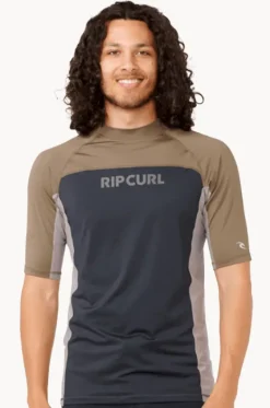 Mens Drive Short Sleeve Suntop|Rip Curl Hot