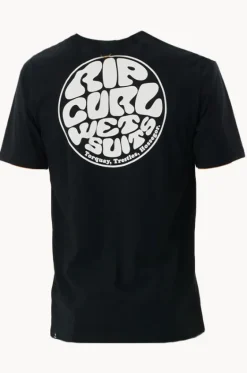 Mens Icons Of Surf Short Sleeve Rash Top|Rip Curl Discount