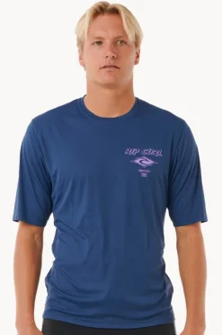 Mens Icons Surflite Short Sleeve Suntop|Rip Curl Best