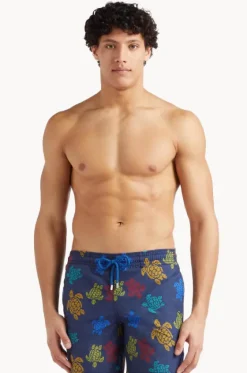 Mens Knit Turtle Swim Short|Vilebrequin Sale