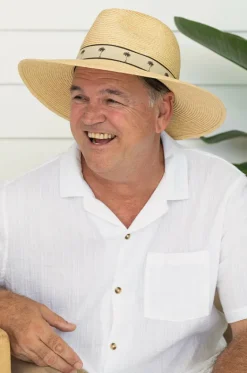 Mens Palm Band Panama Hat|Sundaise Hot