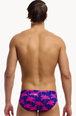 Mens Pinky Palms Brief|Funky Trunks Online