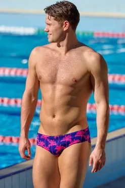 Mens Pinky Palms Brief|Funky Trunks Online