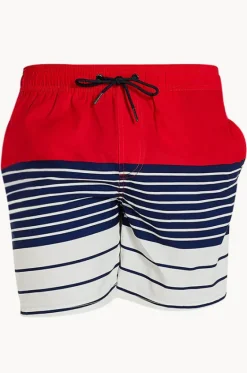 Mens Sorrento Panel Stripe Boardshort|Coast New