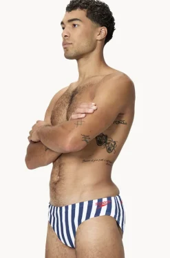 Mens Stripe Brief|Speedo Discount