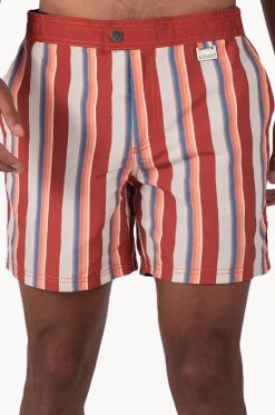 Mens Stripe Boardshort|Coast Clearance