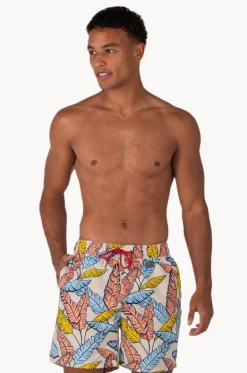 Mens Tropical Leaf Boardshort|Coast Outlet