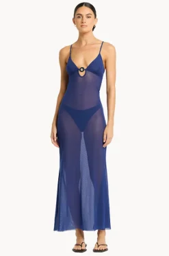 Mesh Cindy Ring Maxi Dress|Bond-eye Discount