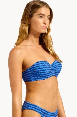 Mesh Effect Bustier Bandeau|Seafolly Hot
