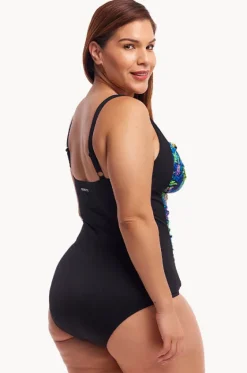 Midnight Meadow DD/E Cup Twist Front One Piece|Funkita Online