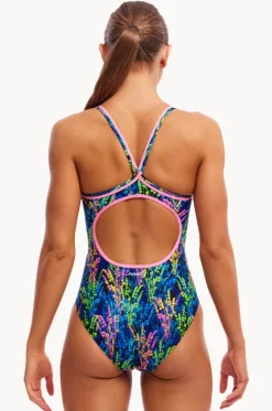 Midnight Meadow Diamond Back One Piece|Funkita Online
