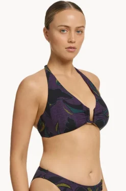 Midnight Tropical D/DD Cup Cut Out Top|Jets New
