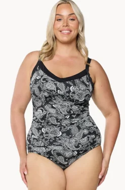 Mono Paisley DD/E Cup Underwire One Piece|Capriosca Outlet