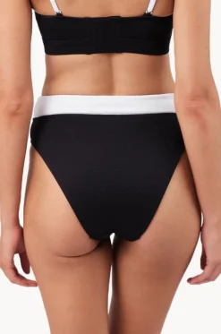 Monochrome Texture High Cut High Waist Bottom|Une Piece Best