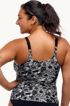 Nights Rose Scoop Neck Tankini Separate|Funkita New