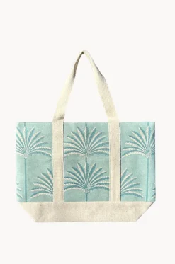 Palm Canvas Bag|Cherry Red Discount