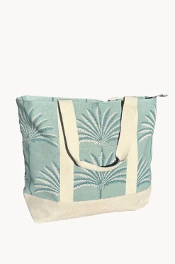 Palm Canvas Bag|Cherry Red Discount