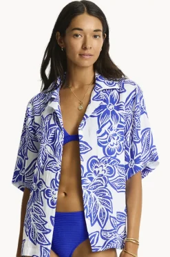 Palmera Resort Bowling Shirt|Sea Level Sale