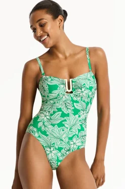 Palmera U Bar Bandeau One Piece|Sea Level