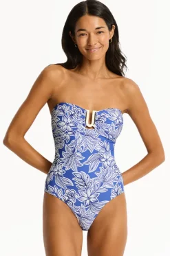 Palmera U Bar Bandeau One Piece|Sea Level Hot