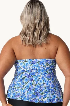 Pansy Tiered Bandeau Tankini Separate|Capriosca