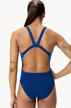 Placement Printed Leaderback One Piece|Speedo Hot