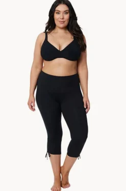 Plain Capri Tie Side Swim Pant|Jantzen Discount