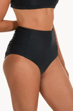 Plain Gathered High Waist Pant|Base Swim Best