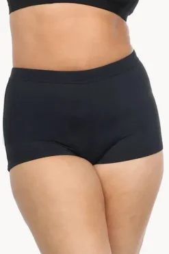 Plain High Waisted Boyleg|Base Swim Outlet