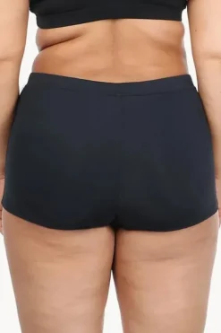 Plain High Waisted Boyleg|Base Swim Outlet