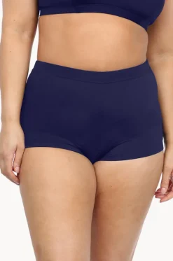 Plain High Waisted Boyleg|Base Swim Outlet