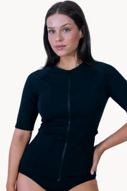 Plain Short Sleeve Suntop|Base Swim Online