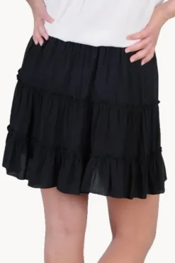 Plain Tiered Skirt|Go Girl Online