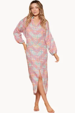 Pomona Lorena Maxi Shirt Dress|Tigerlily New