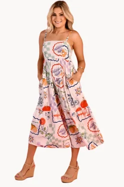 Positano Picnic Ellie Midi Dress|Go Girl Discount