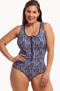 Pressure Palm DD/E Cup Zip Front One Piece|Funkita Sale